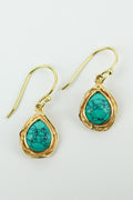 Turquoise Nest Teardrop Earrings image 0