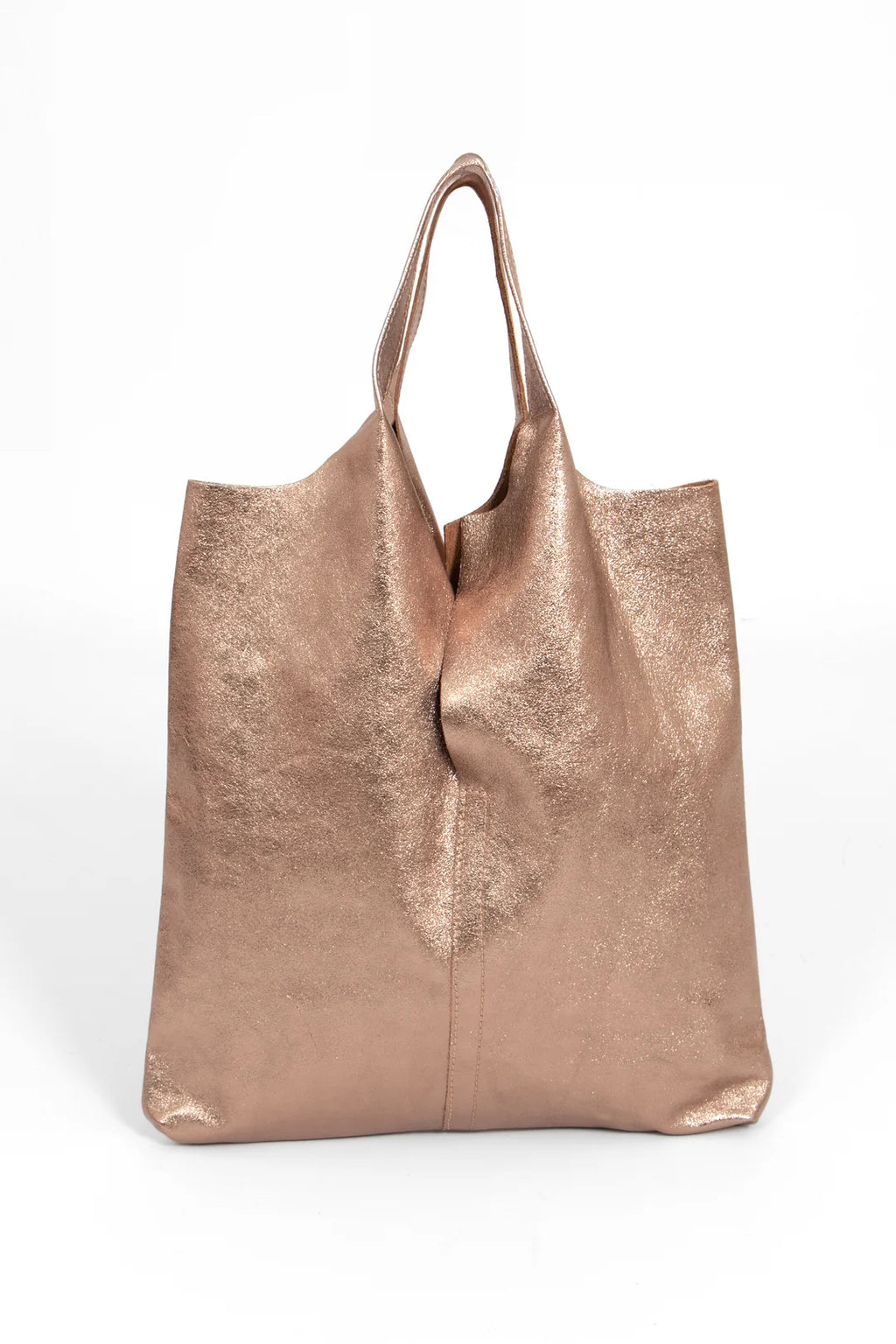 Faith Italian Leather Metallic Shoulder Bag image 1