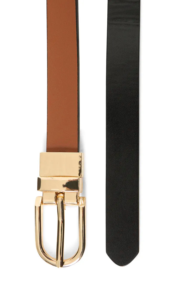 B Young Tan Black Reversible Belt image 1