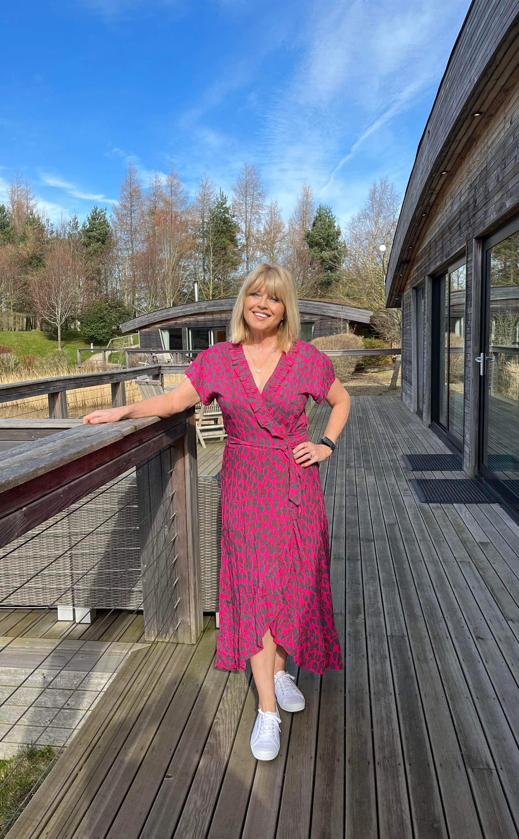 Beatrice Wrap Dress - French Collection image 7