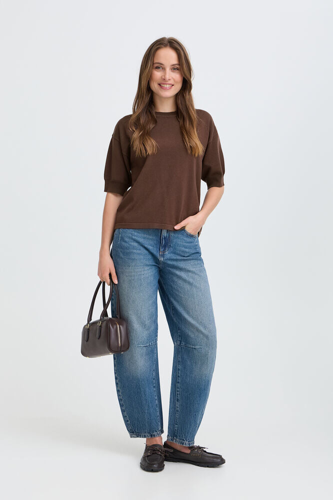 B Young Knitted TShirt in Brown  image 4