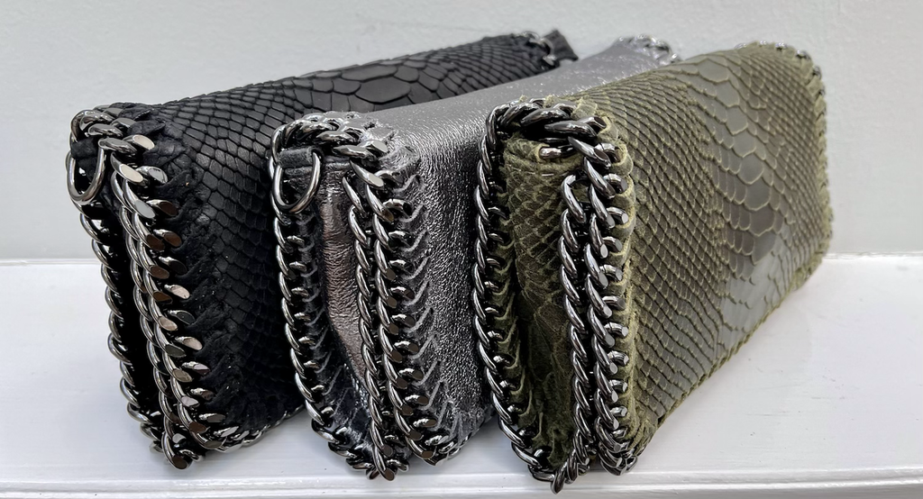 Stella Leather Bag with Chain Detail image 1