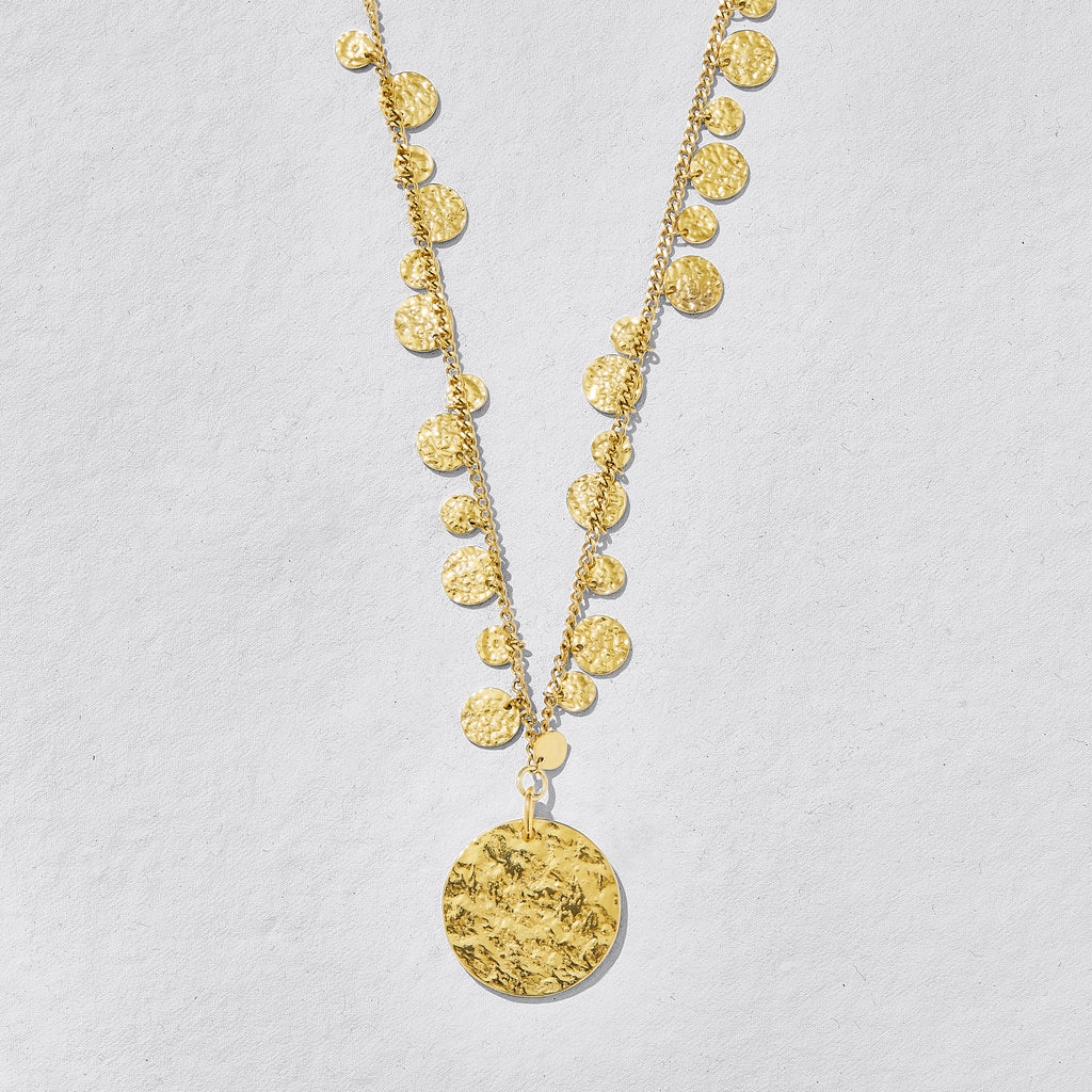 Kai Gold Disc Necklace image 1