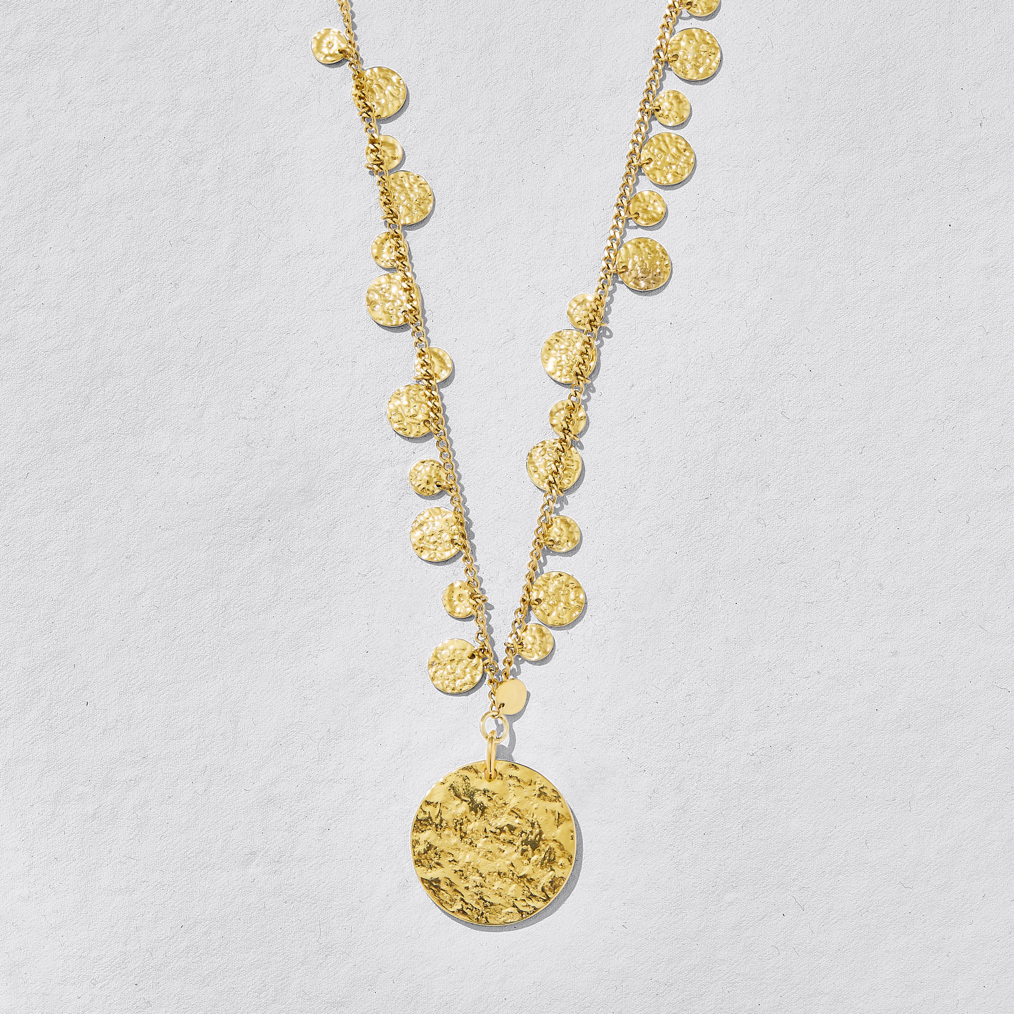 Kai Gold Disc Necklace image 1