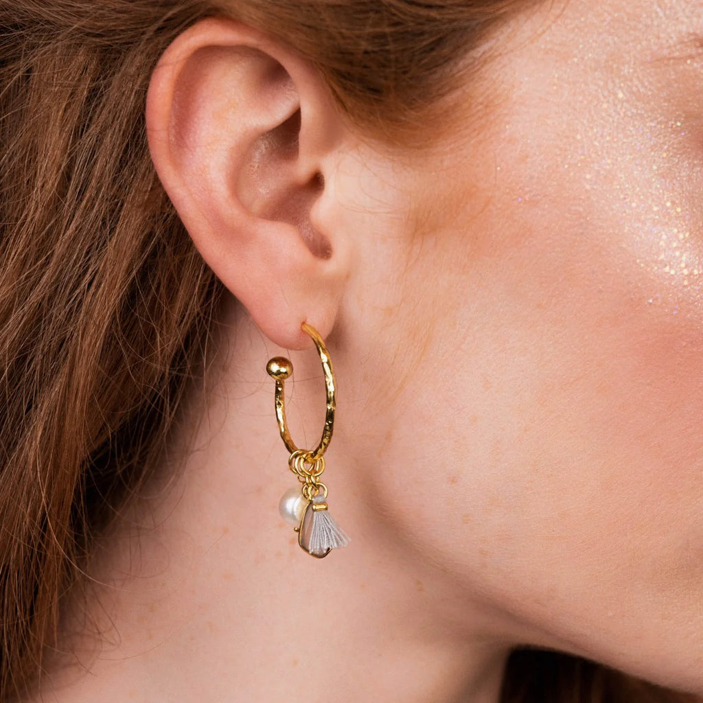 Nicky Gold Plated Small Hoop Earrings  image 1