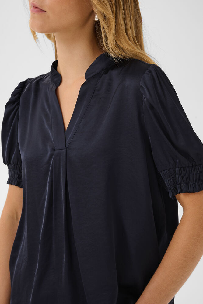 Saint Tropez Panan Satin Blouse Top