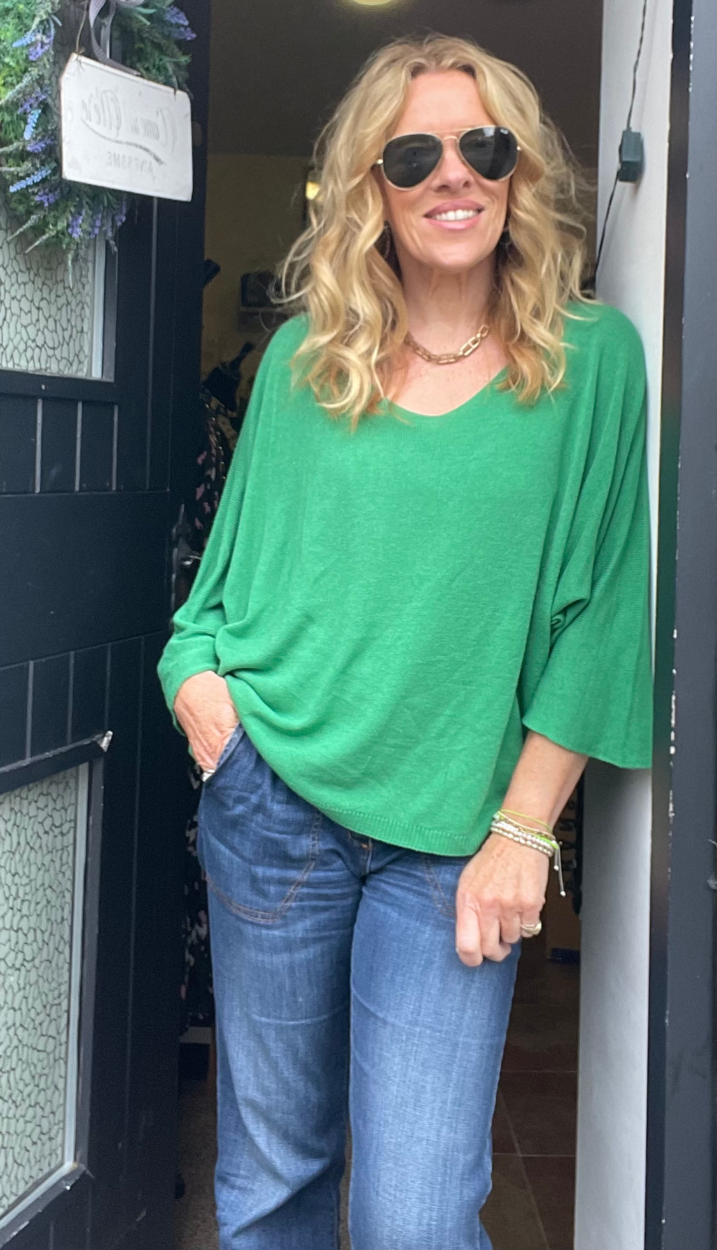 Ciao Italian Lightweight V Neck Knit image 1