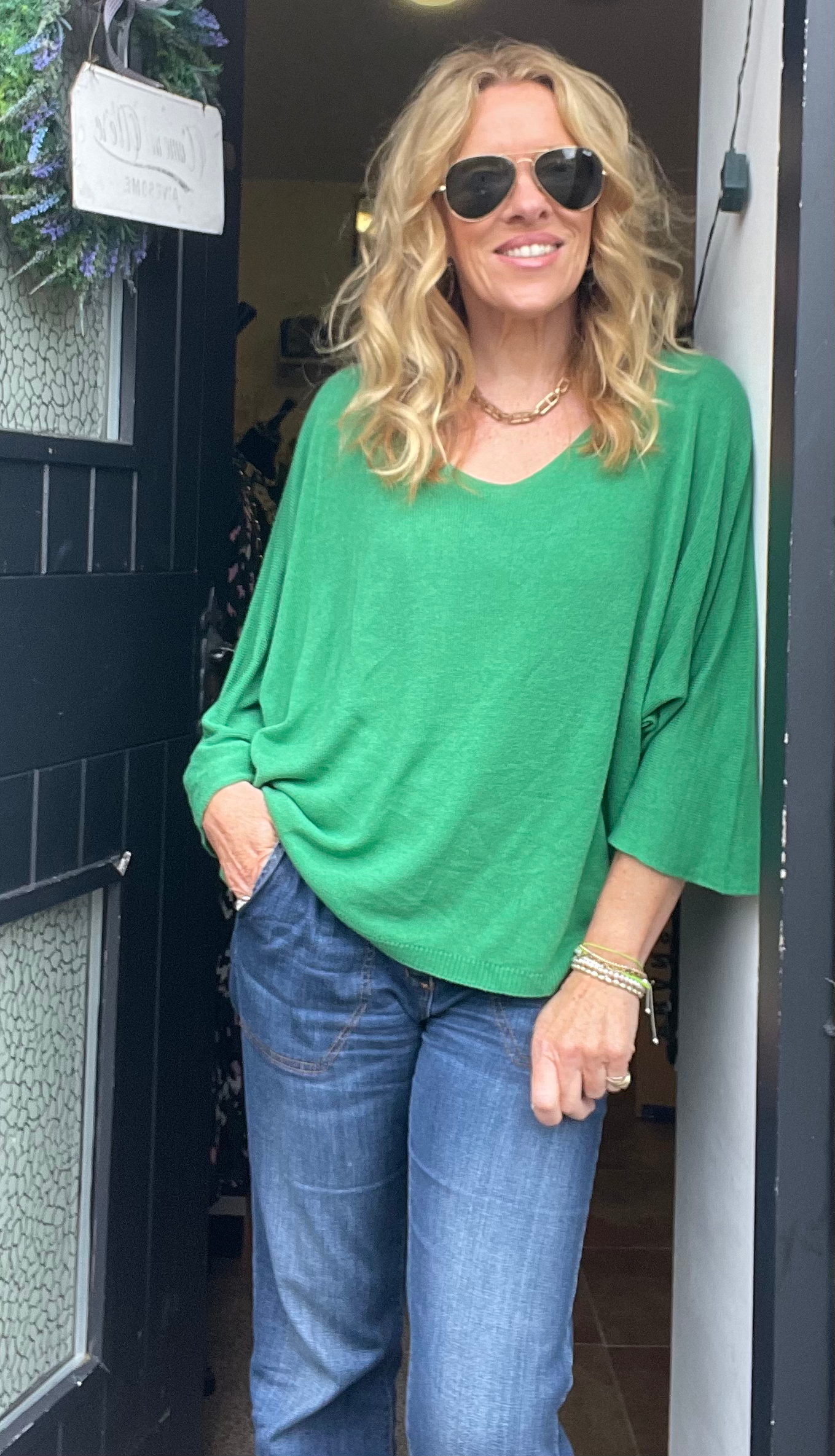 Ciao Italian Lightweight V Neck Knit image 1