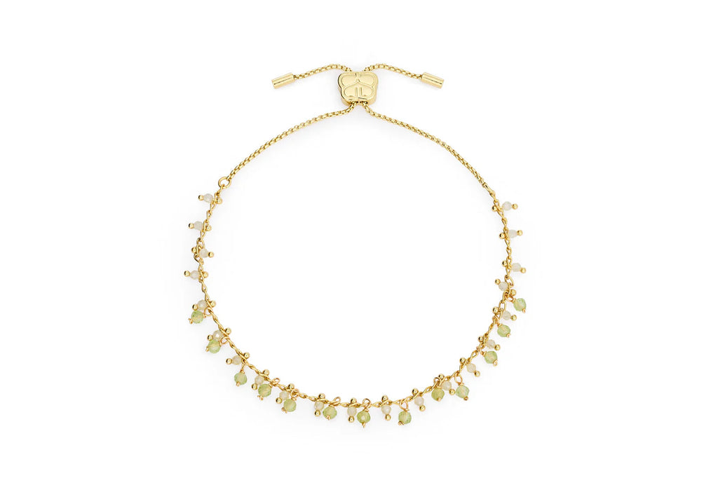 Cicely Gold & Peridot Bead Bracelet  image 0