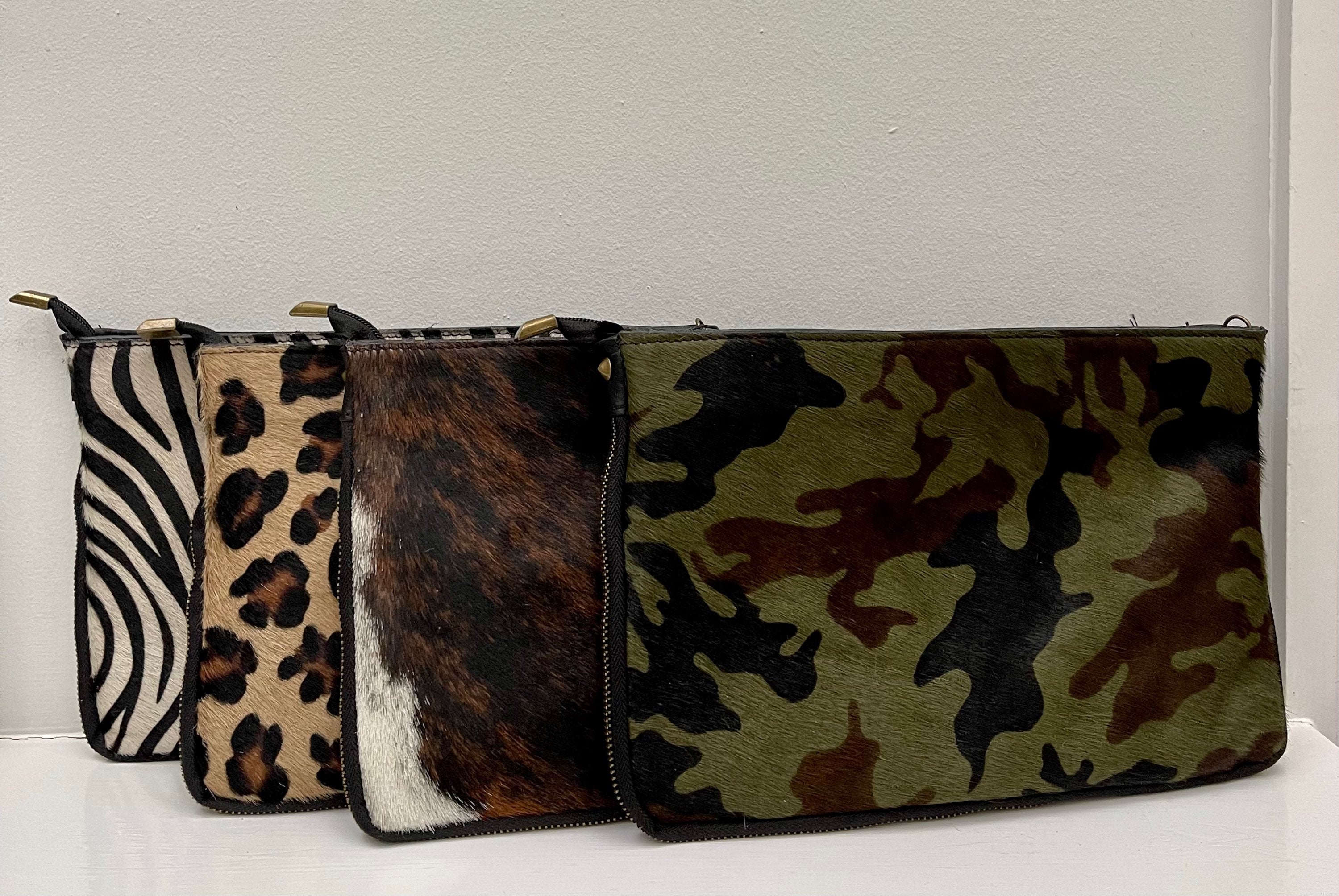 Romeo Leather & Print Crossbody Clutch Bag image 0