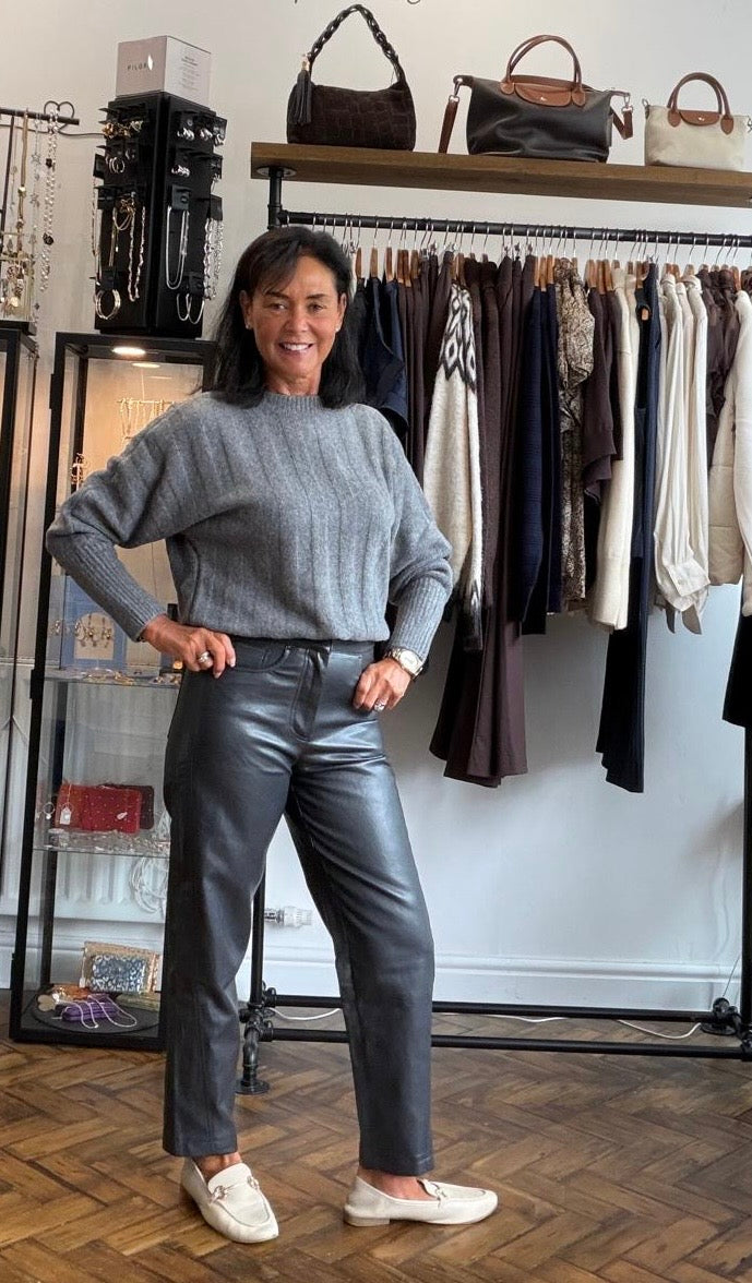 Lottie Faux Leather Carrot Fit Trousers