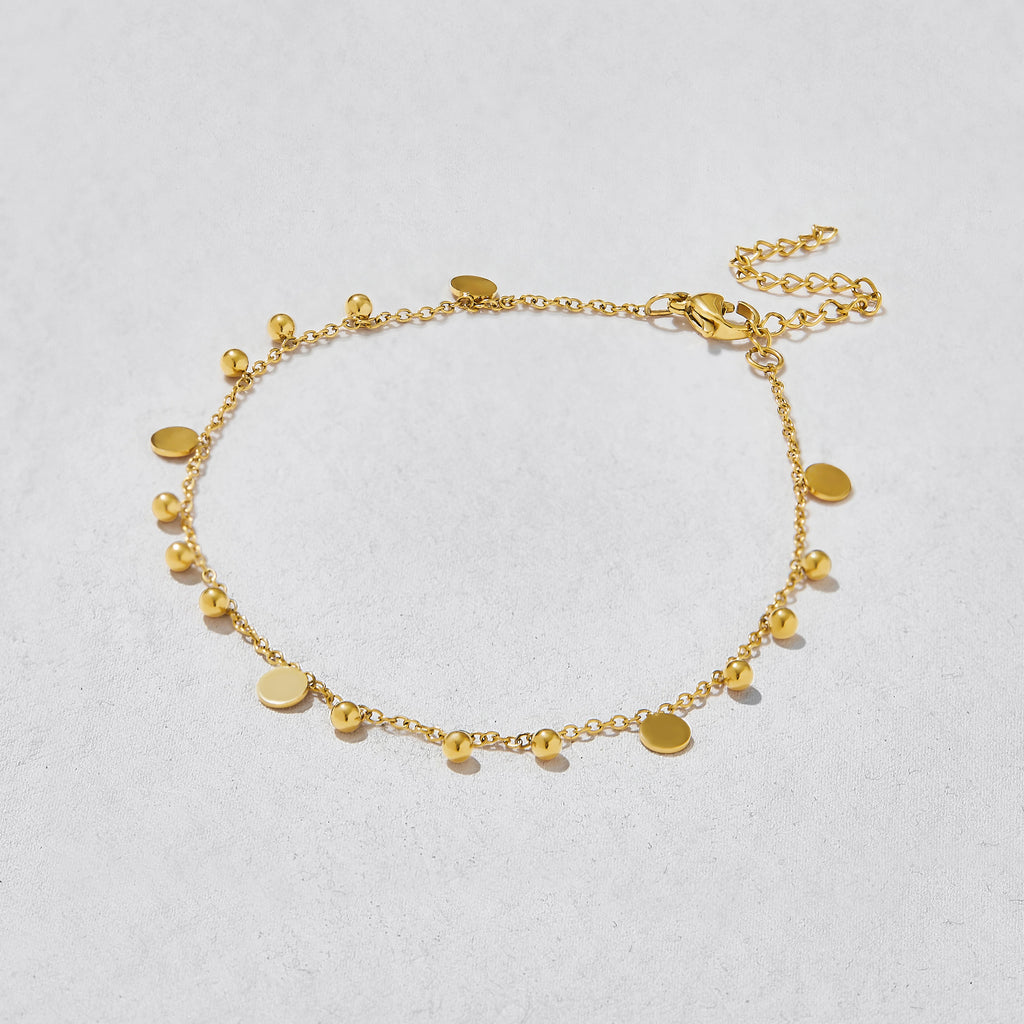 Flutter Gold Disc Bracelet image 0