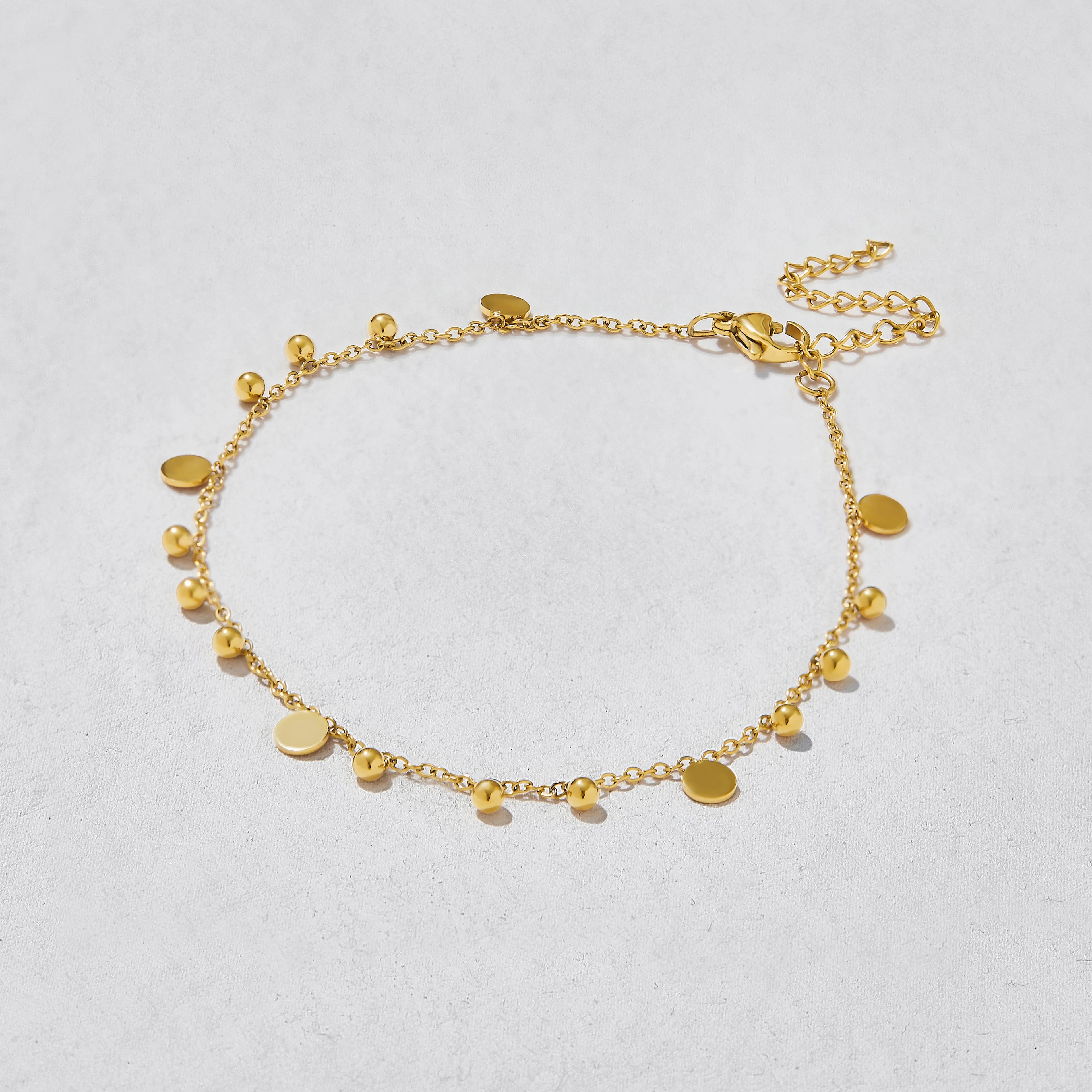 Flutter Gold Disc Bracelet image 0