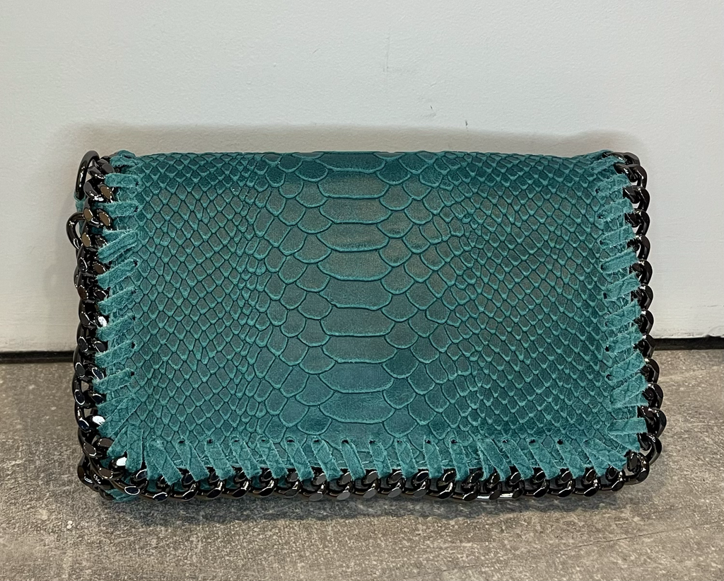 Stella Leather Bag with Chain Detail image 7
