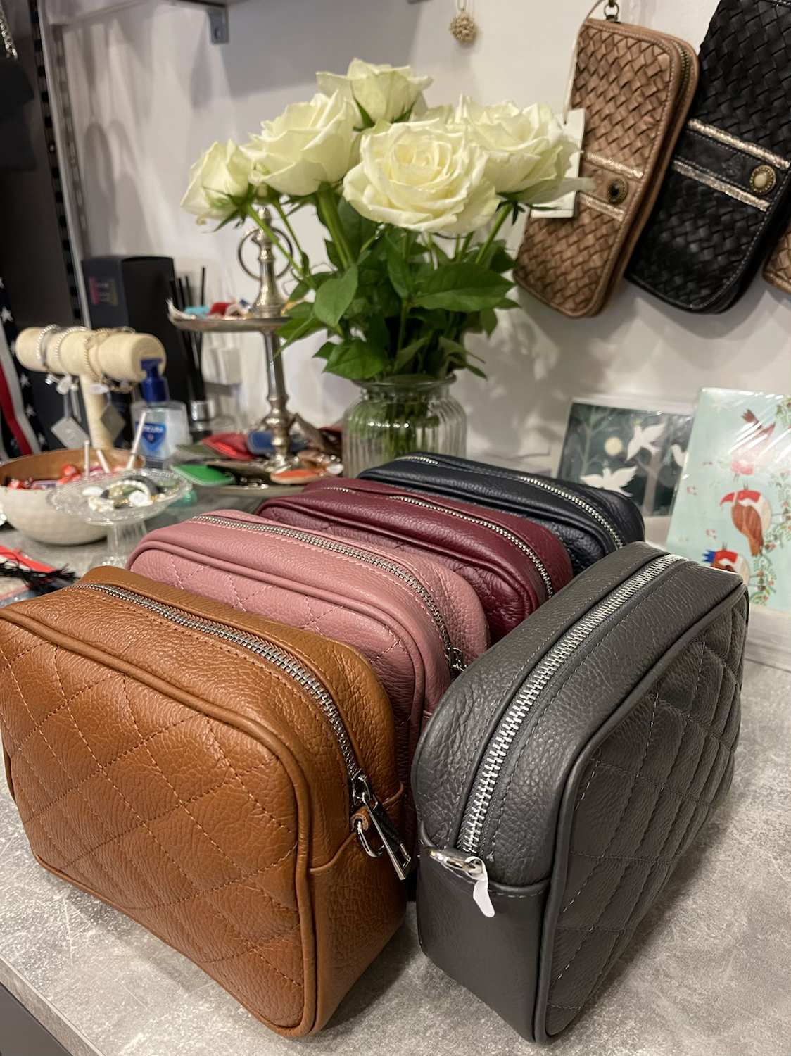 Pisa Italian Leather Quilted Camera Bag image 0