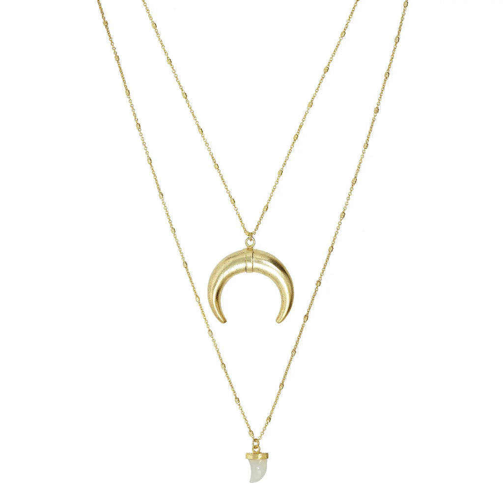 Hera Double Layered Gold Plated Nexklace image 1