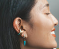 Scream Pretty Turquoise Single Spike Huggie Earring image 0