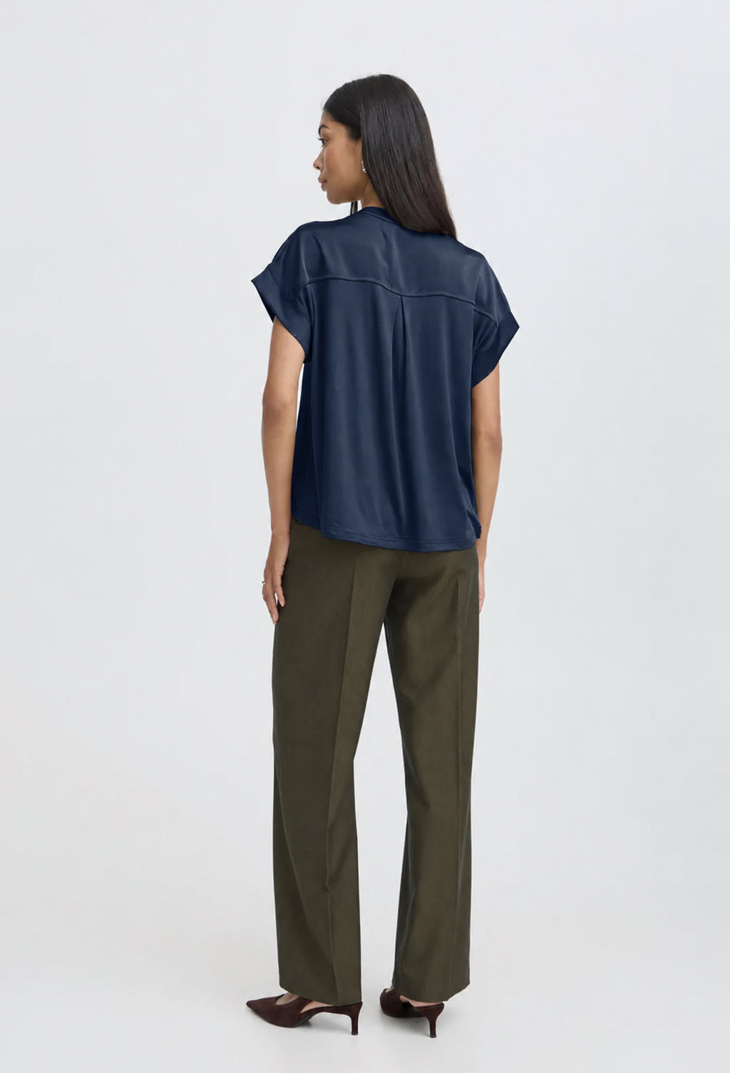 B Young Lita V Neck Shirt Top image 4