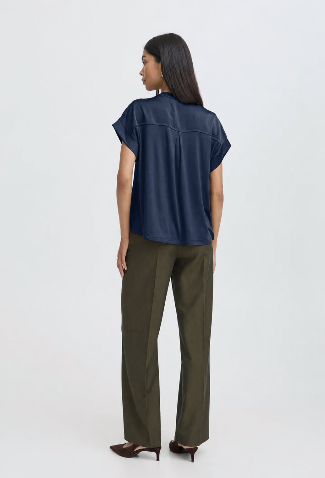 B Young Lita V Neck Shirt Top image 4