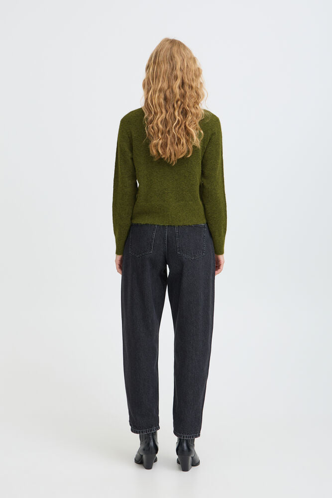 B Young Una Avocado Green Cardigan
