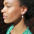 Baroque Pearl Huggie Earrings  image 0