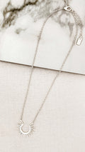 Short Silver Alloy Necklace with Lobster Clasp image 0