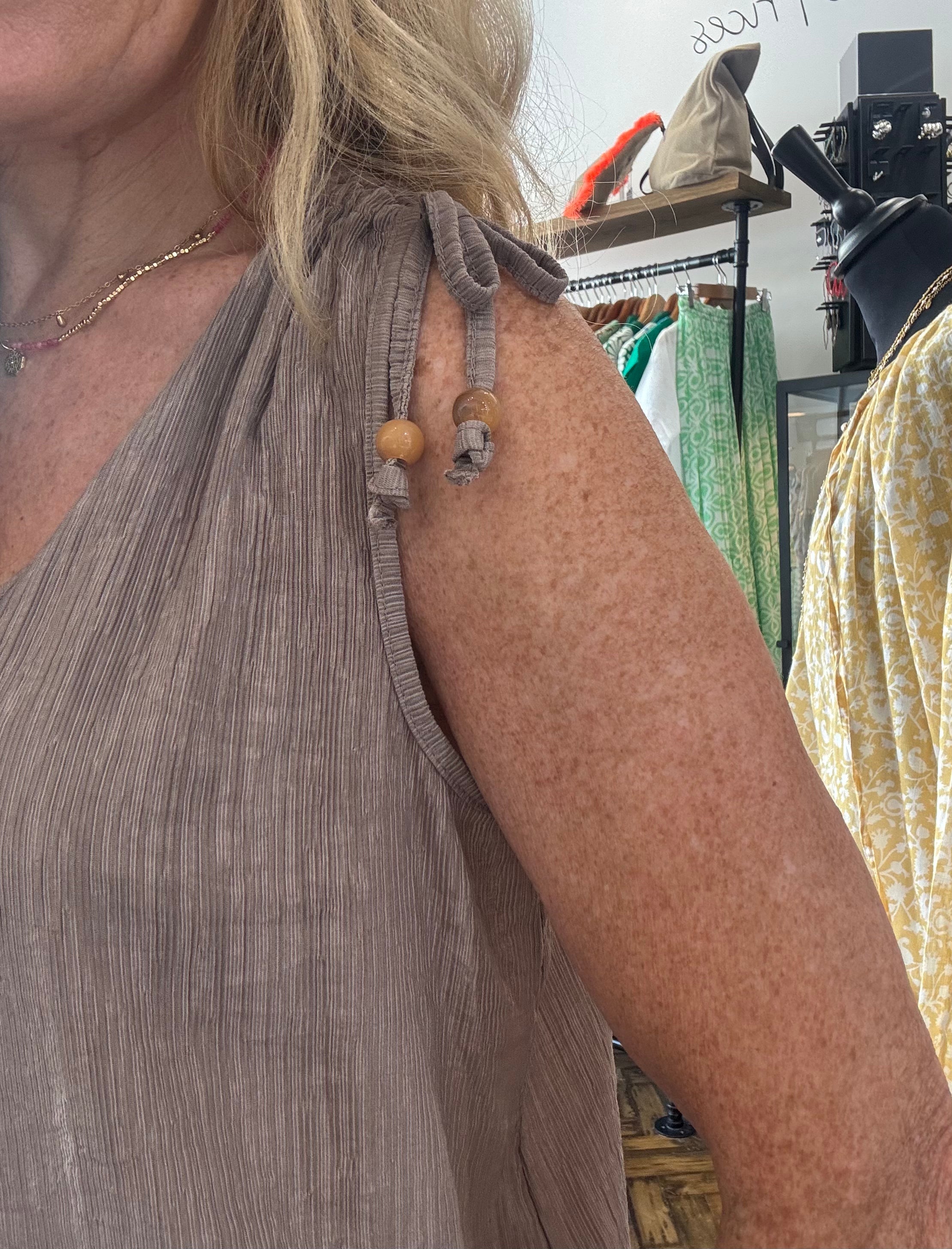 Tori Crinkle Sleeveless Vest Top image 5