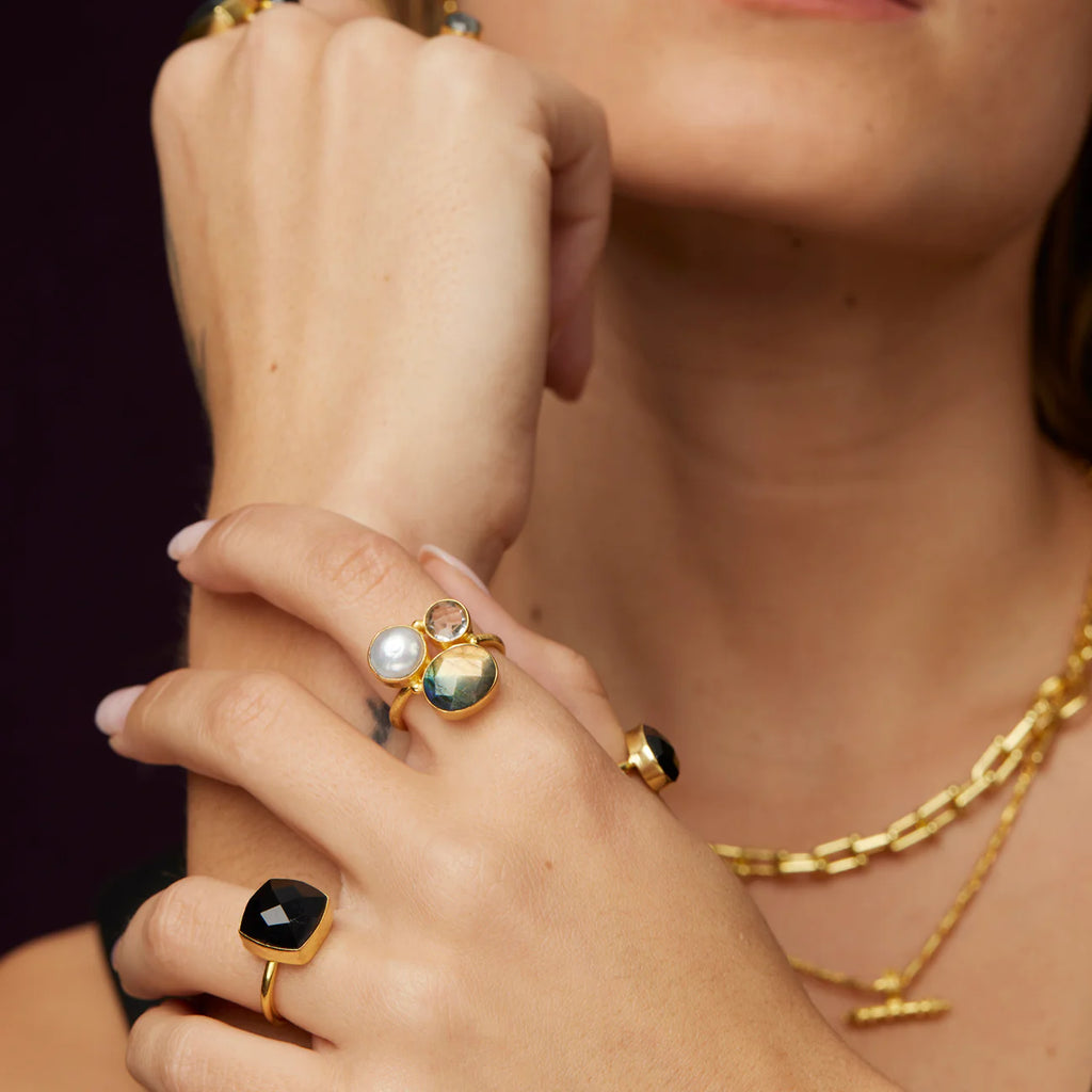 Florence Grey & Pearl Ring image 0
