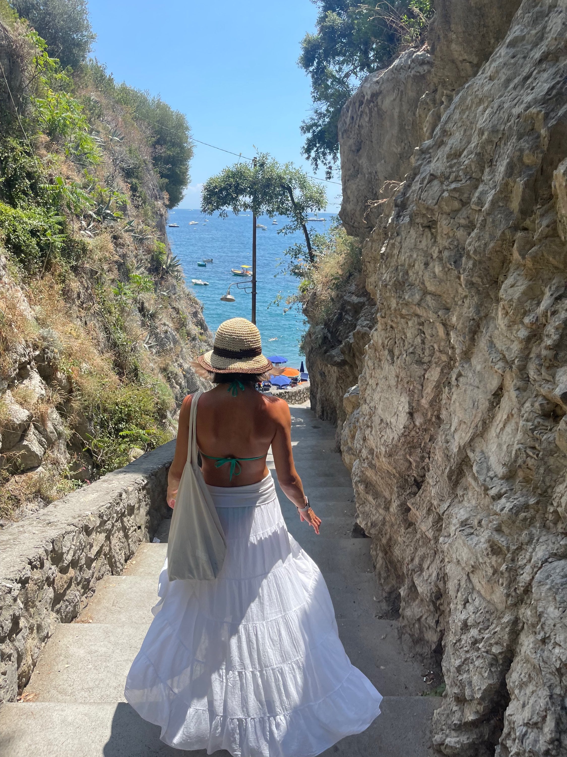Italian Cotton Tiered Maxi Skirt image 0