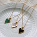 Heart Pendant Necklace in Pearl image 0