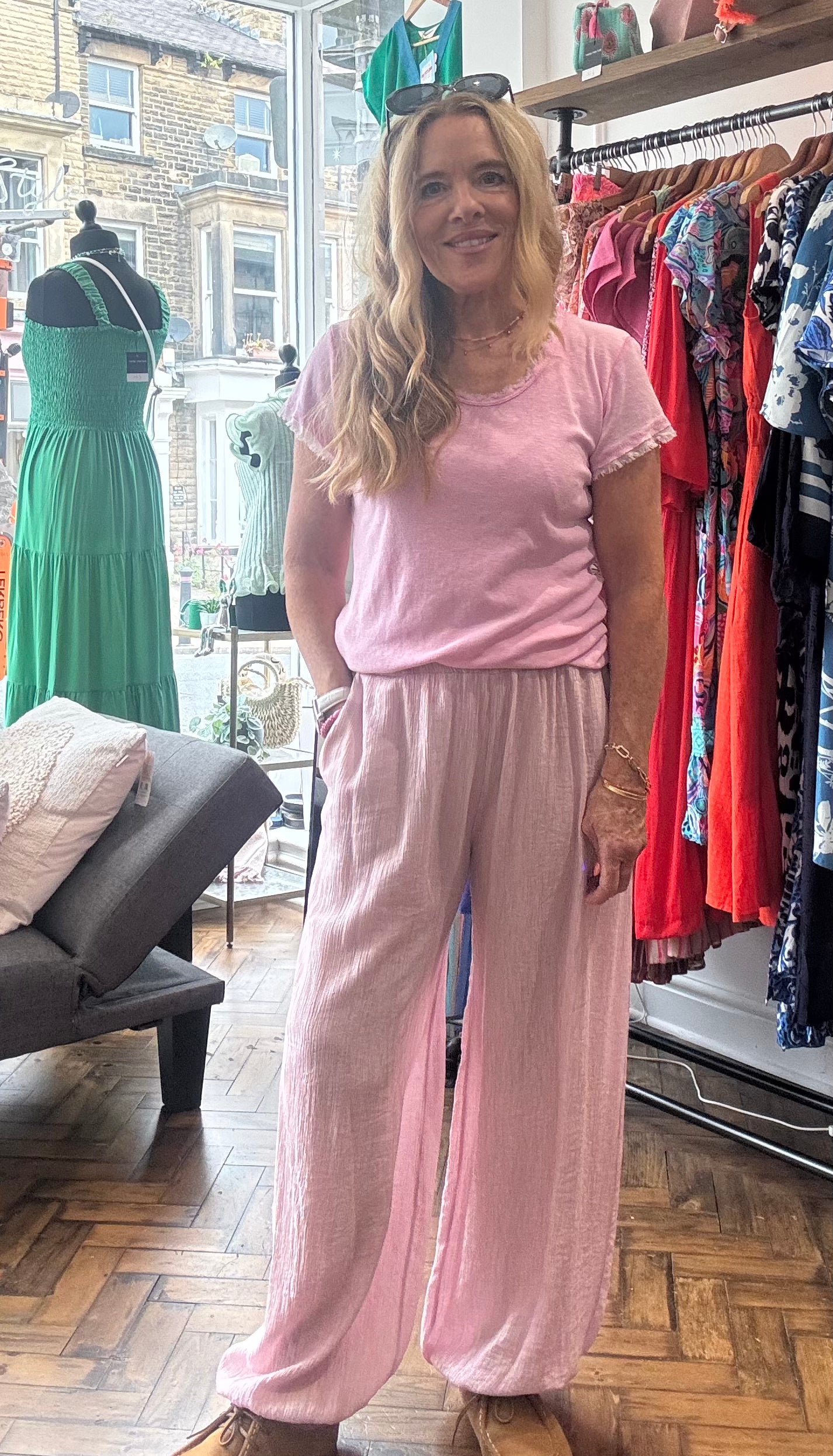 Roma Ballon Crinkle Trousers  image 3