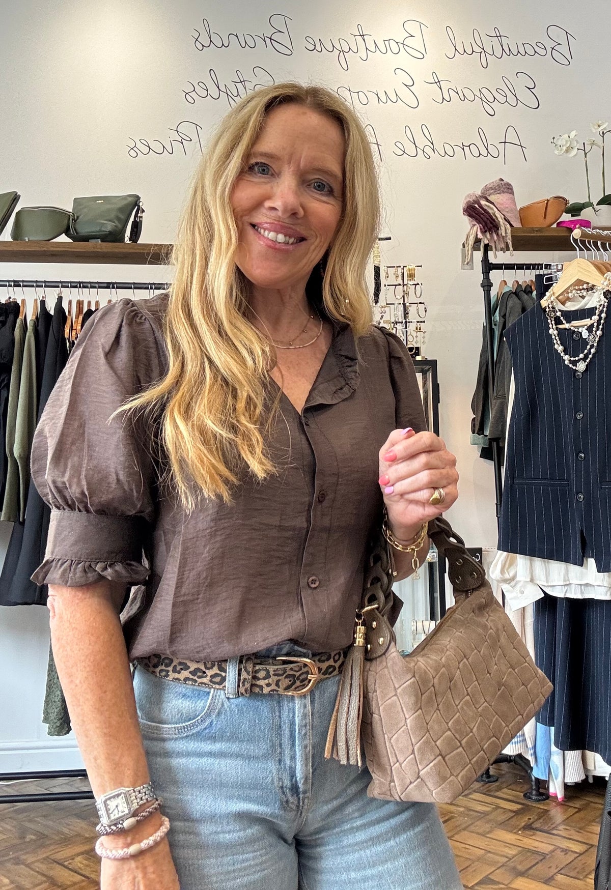 Portofino Suede Leather Bag