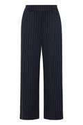 B Young Wide Navy Stripe Trousers  image 0