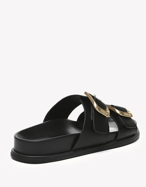 Black Strappy Sandals image 3