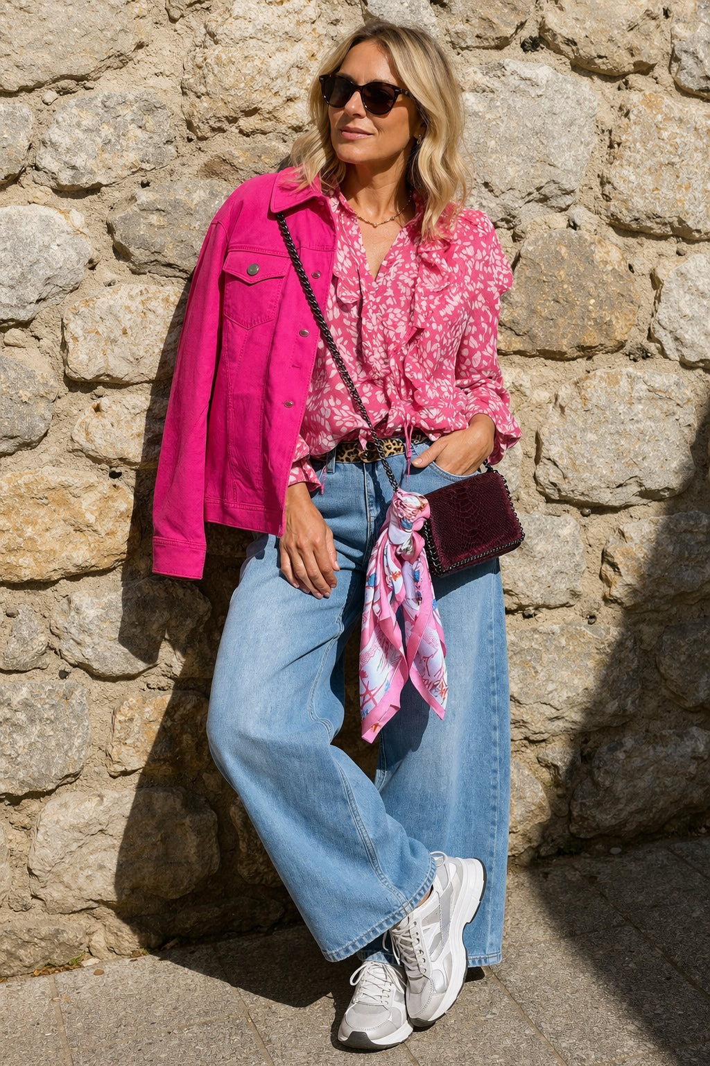 Sofia Stretchy Button Denim Style Jacket  image 2
