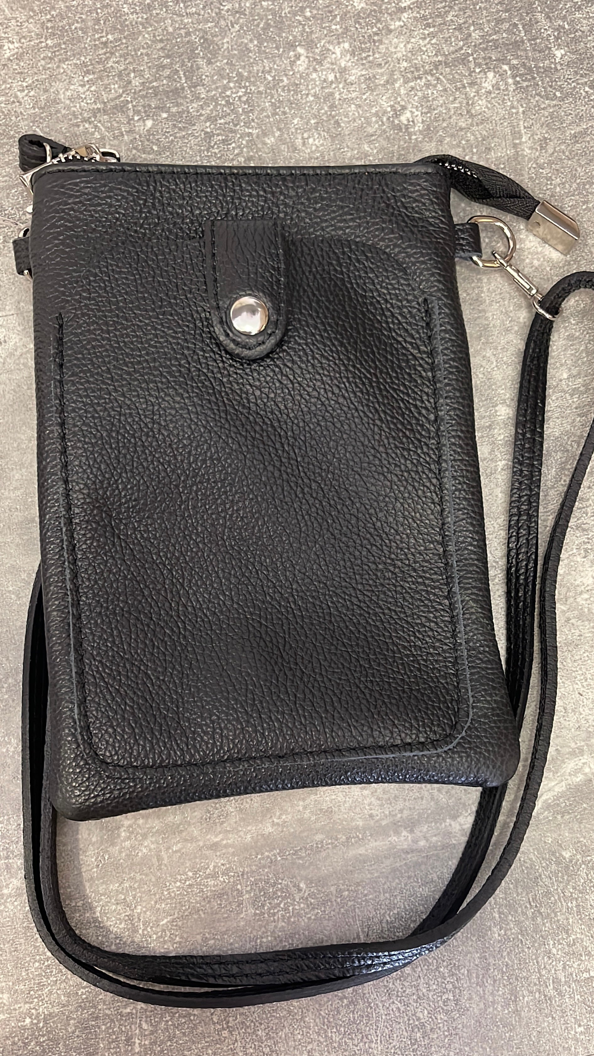 Large Leather Mobile Phone Bag image 3