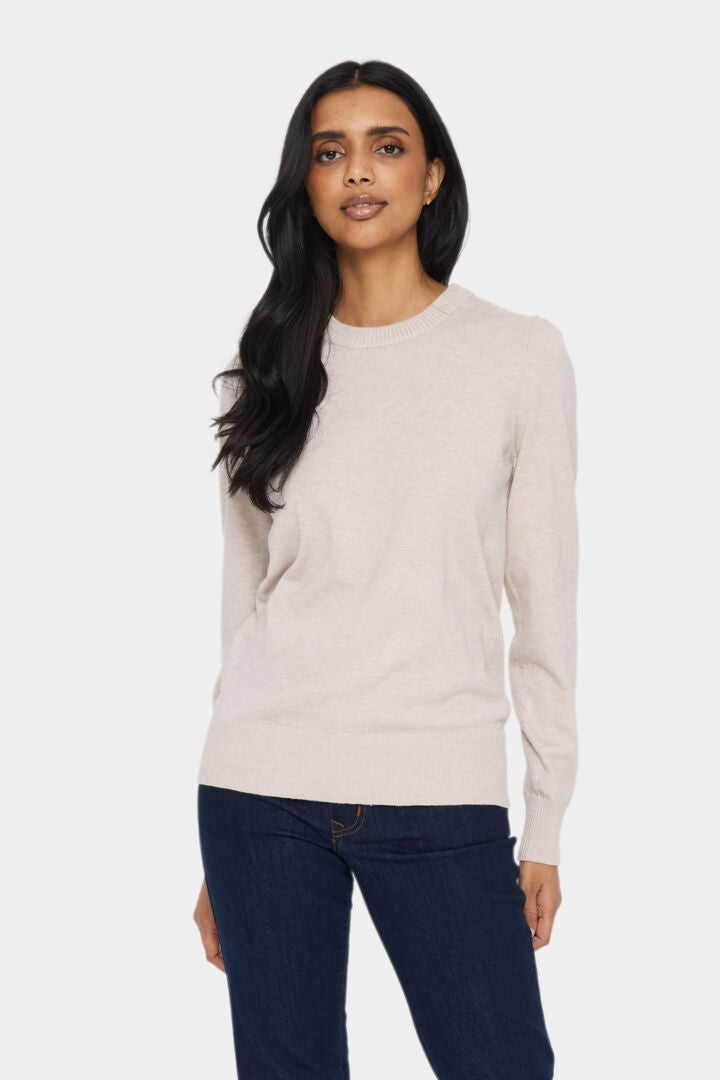 Saint Tropez Mila Sweater Ruched Shoulder Detail image 0