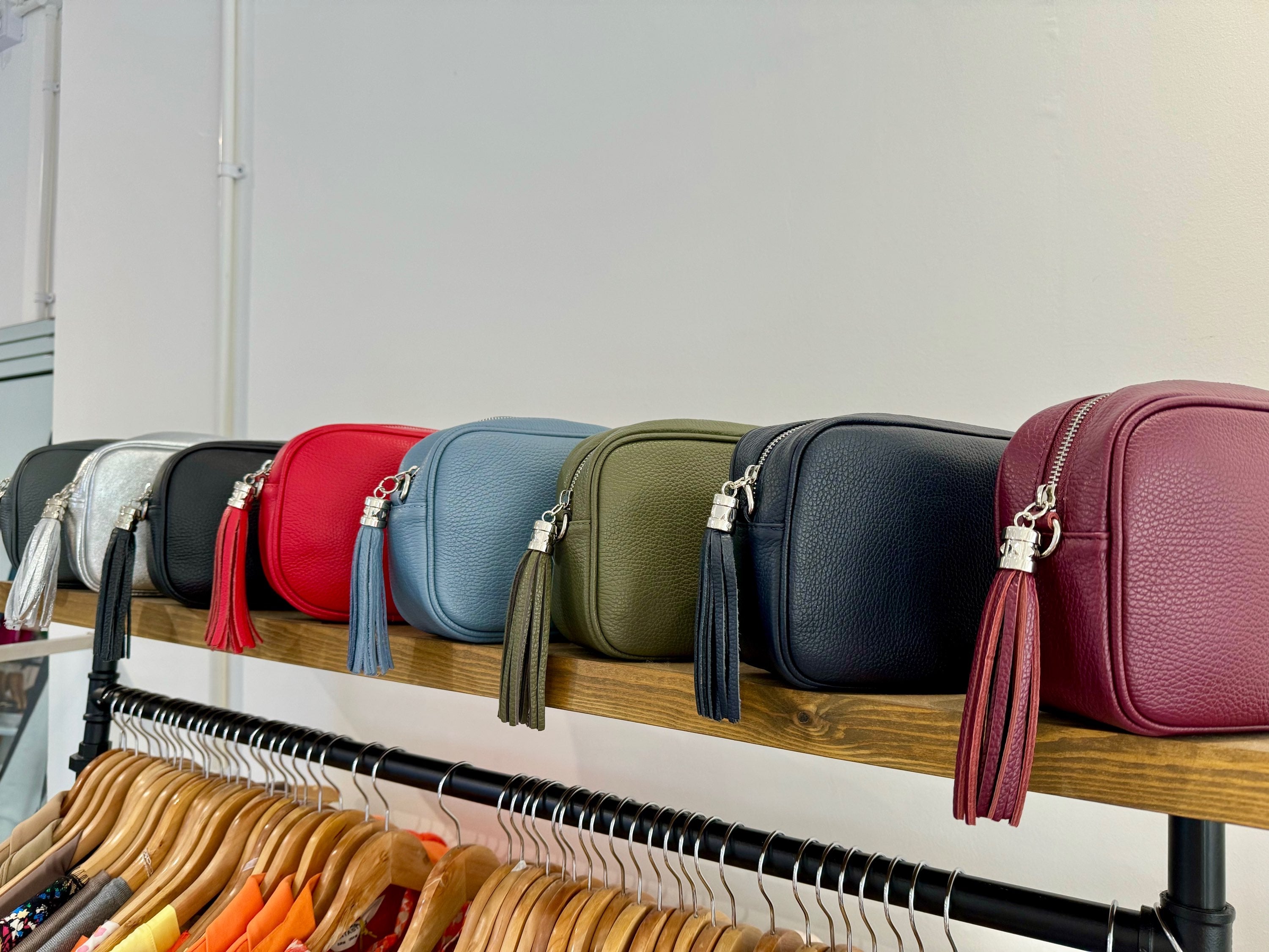 Single Tassel Leather Camera Bag image 0