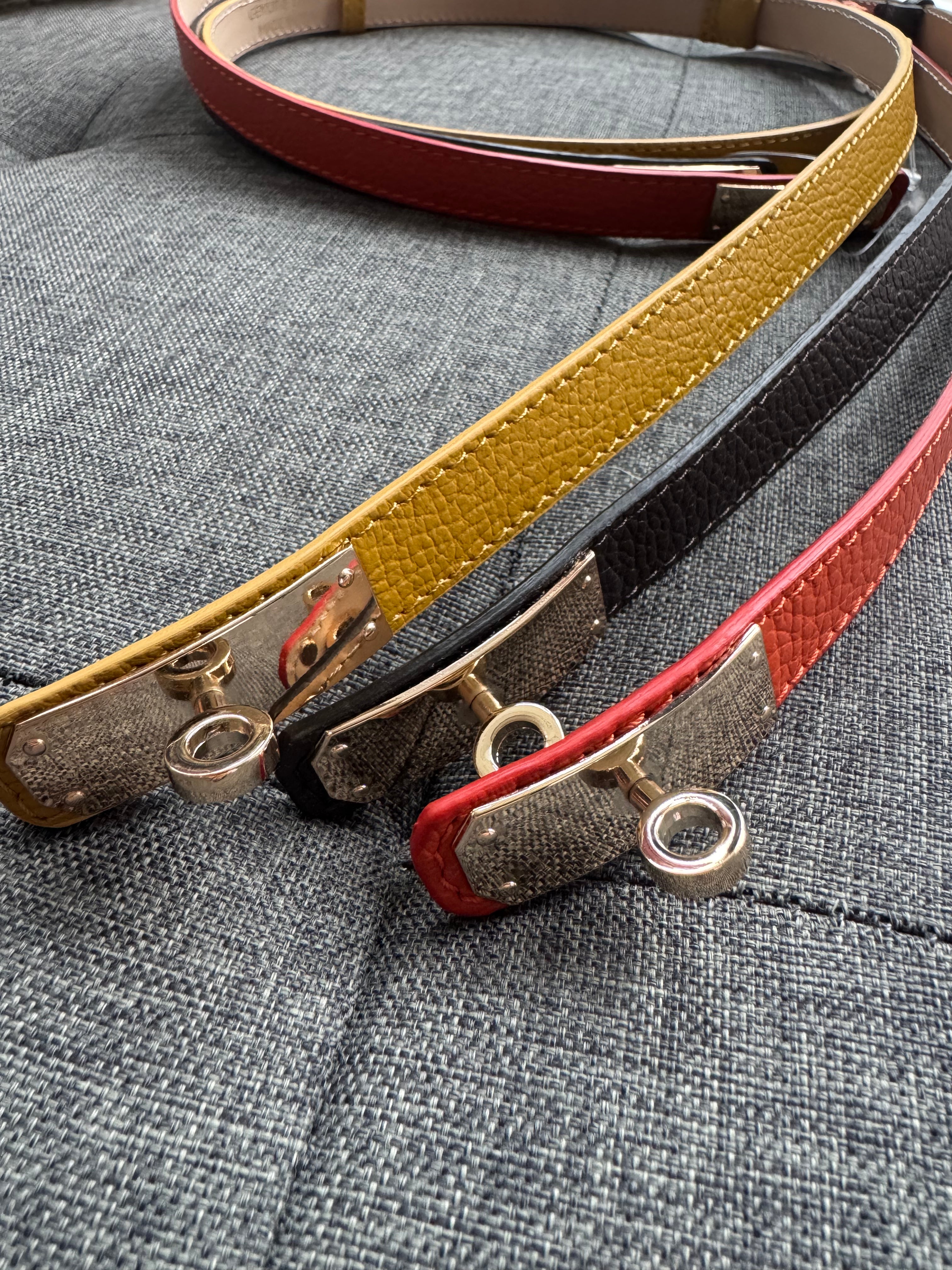 Henrietta Slim Leather Belt image 1