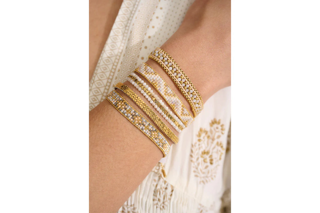 Isla White Moonstone Gold Bracelet  image 1