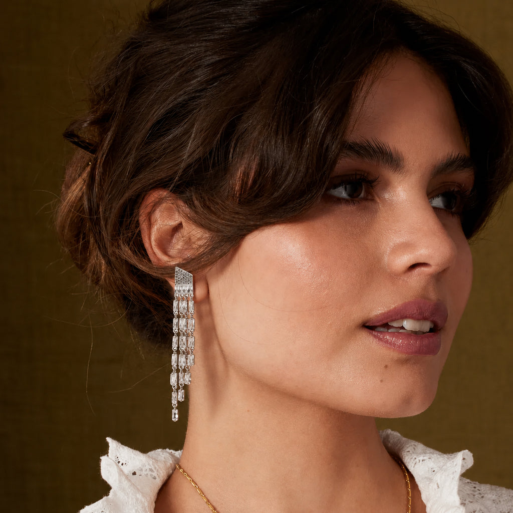 Statement Crystal Drop Earrings image 0