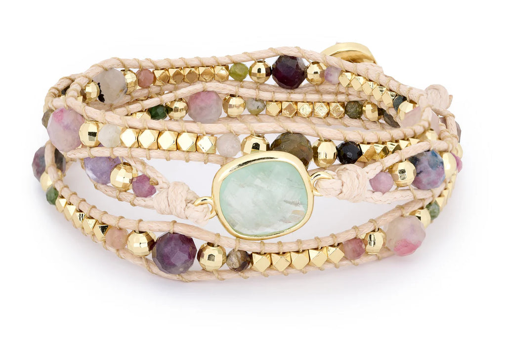 Beth Gemstone Three Wrap Bracelet  image 6
