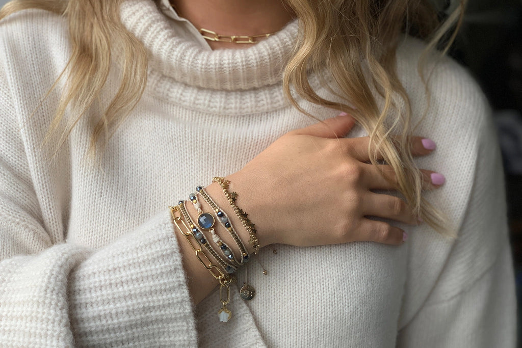 Beth Gemstone Three Wrap Bracelet  image 2
