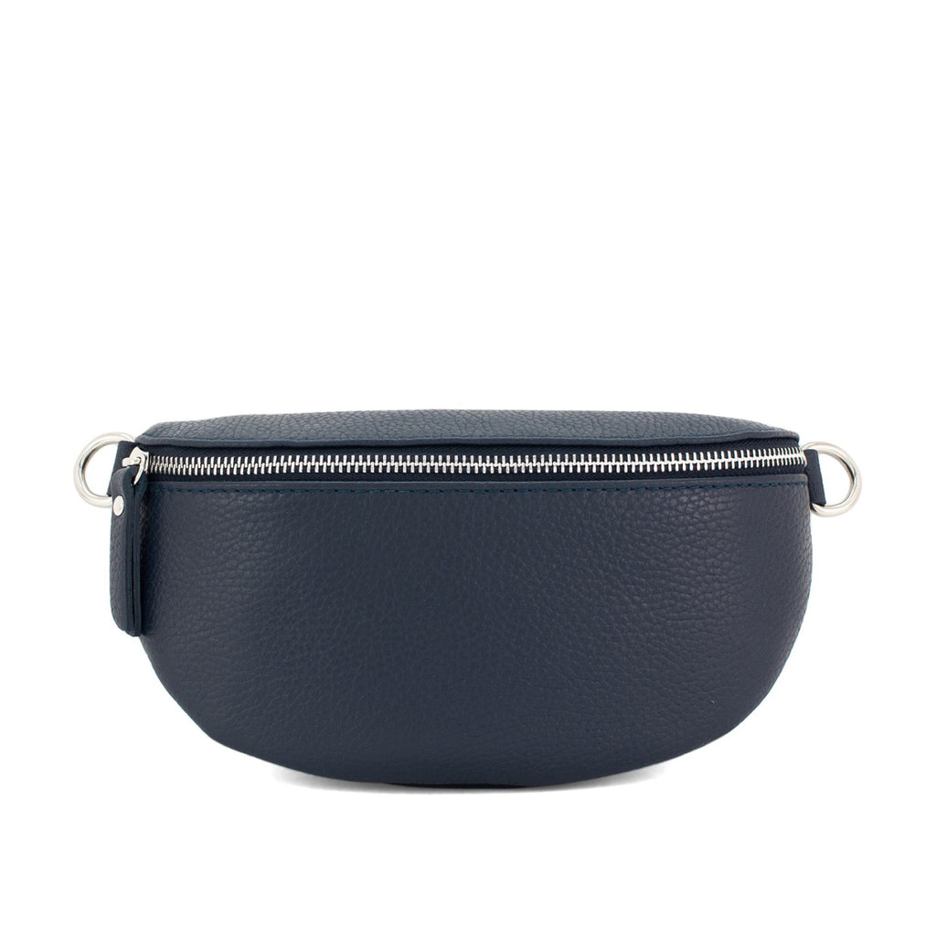 Leather Half Moon Crossbody Bag image 9