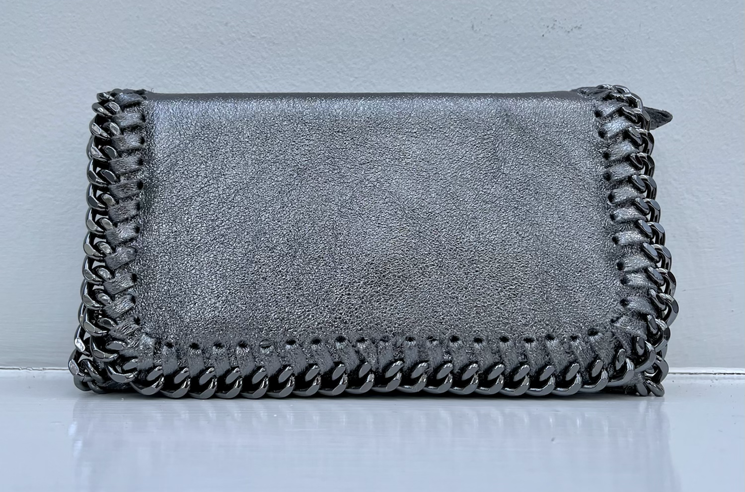 Stella Leather Bag with Chain Detail image 8