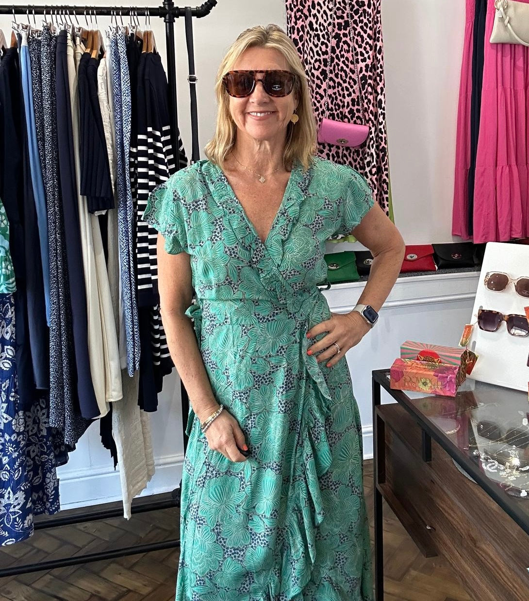 Beatrice Wrap Dress - French Collection image 4