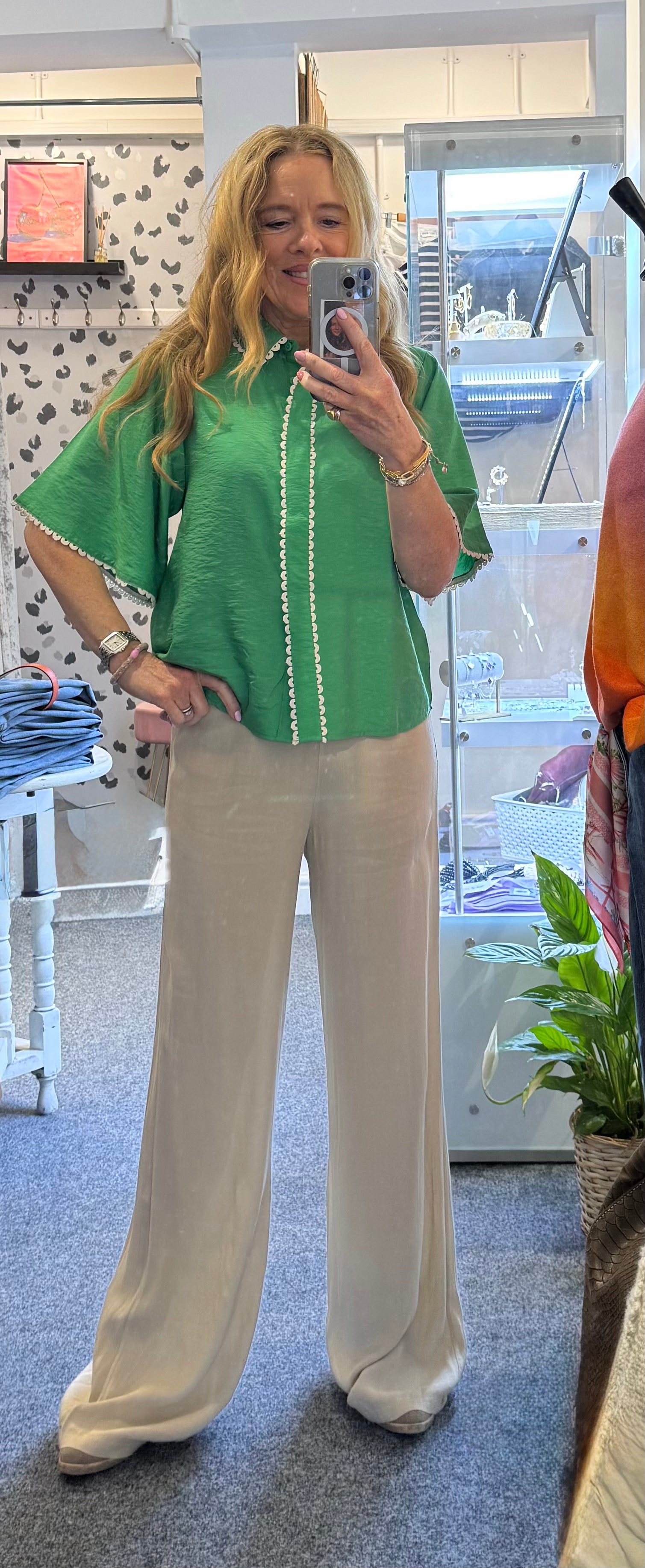 Kaycee Crepe Palazzo Trousers  image 0