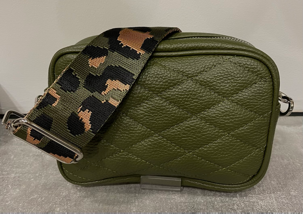 Pisa Italian Leather Quilted Camera Bag image 5