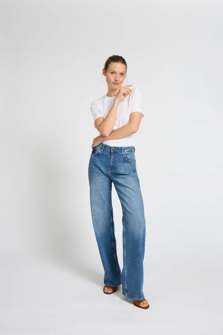Pulz Mid Denim Wide Leg Jeans image 0