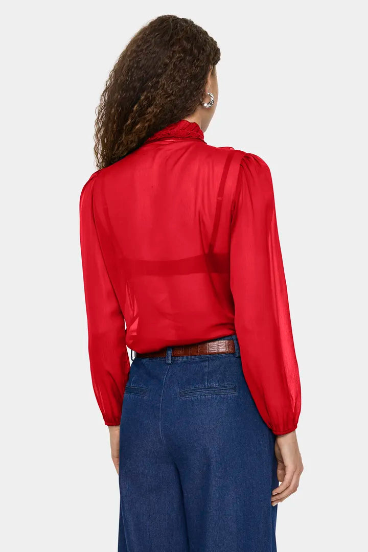 Saint Tropez Ruffle Front Lily Shirt Top image 8